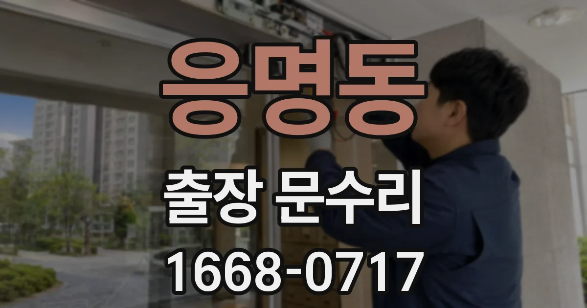 응명동 출장 문수리