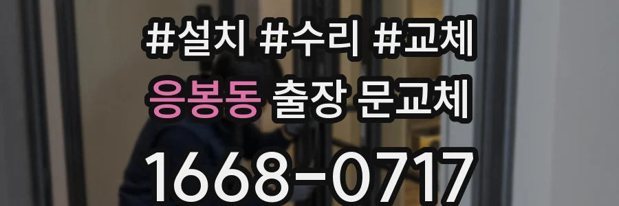 응봉동 출장 문교체