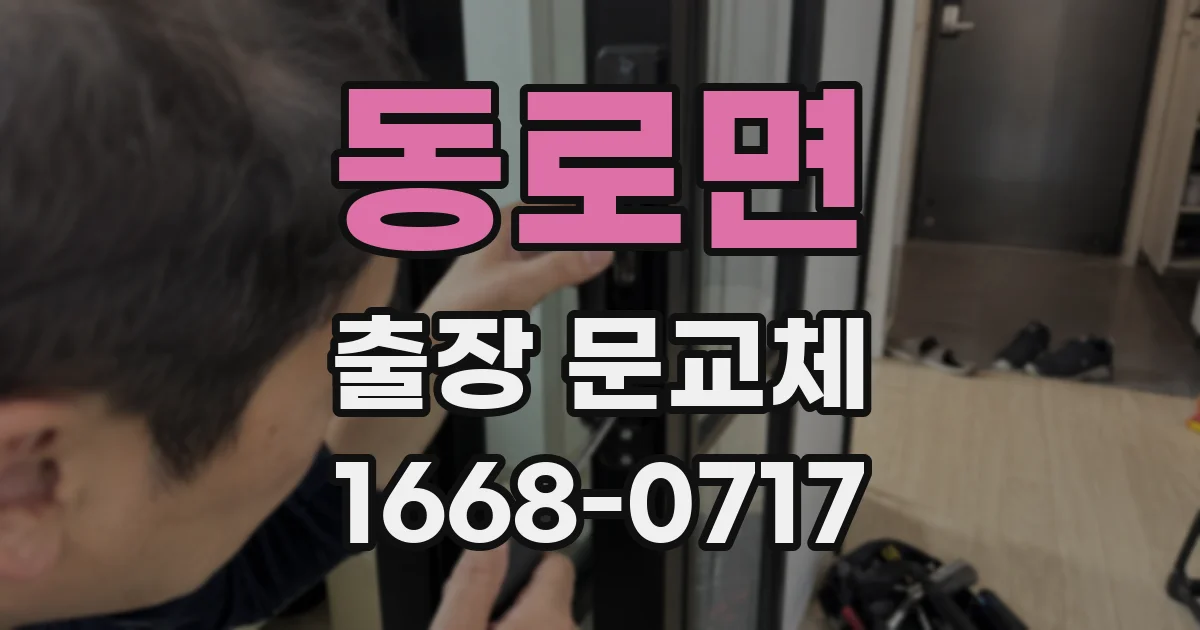 동로면 출장 문교체