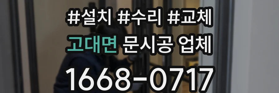 고대면 문시공 업체