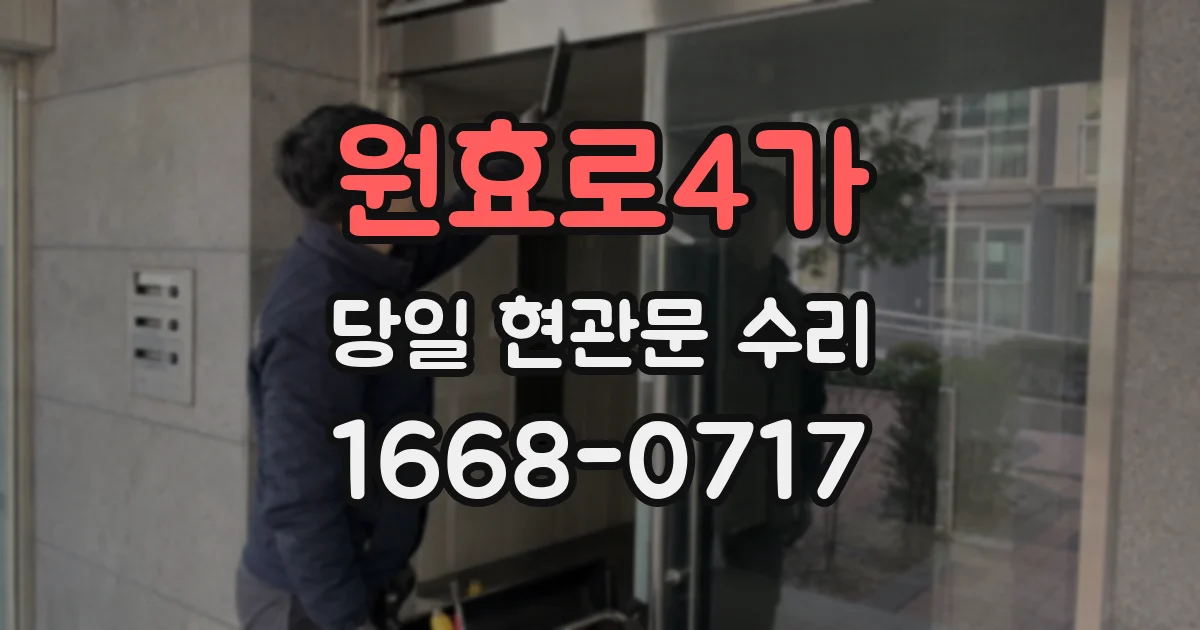 원효로4가 당일 현관문 수리