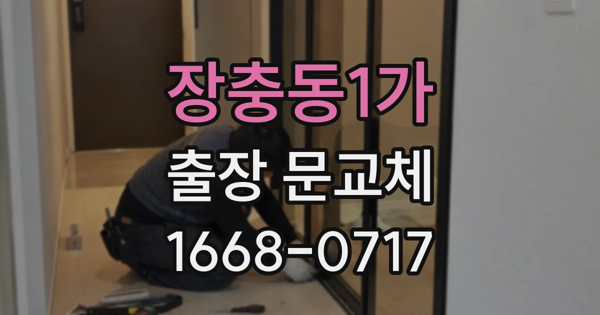 장충동1가 출장 문교체