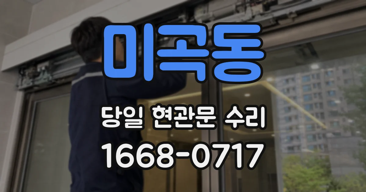 미곡동 당일 현관문 수리