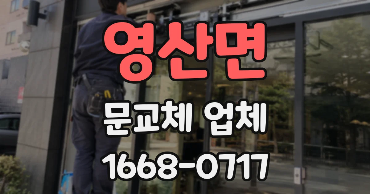 영산면 문교체 업체