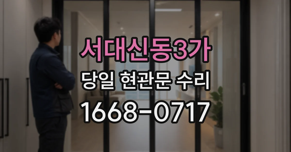 서대신동3가 당일 현관문 수리