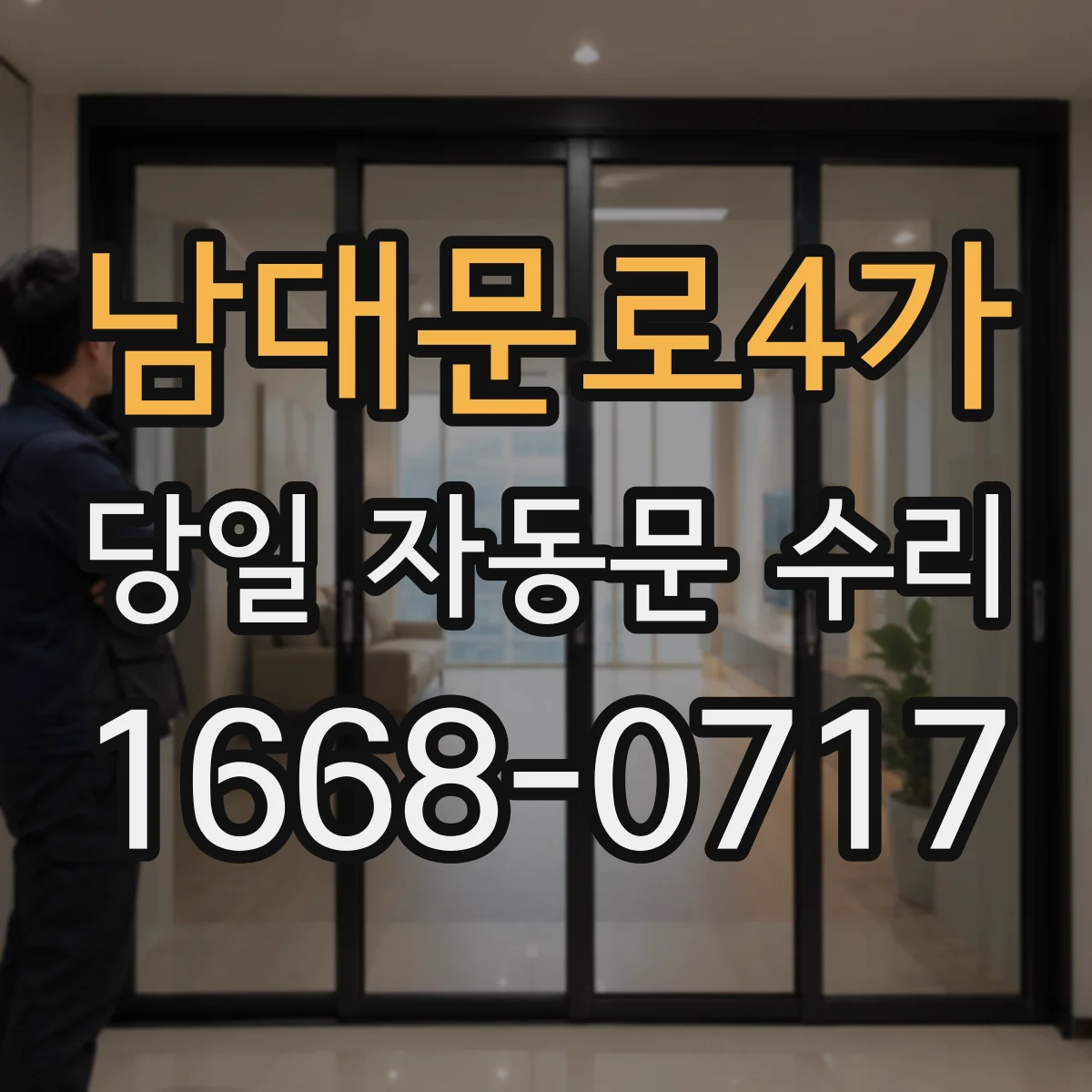 남대문로4가 당일 자동문 수리