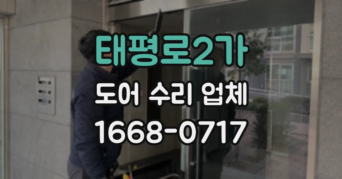 태평로2가 도어 수리 업체
