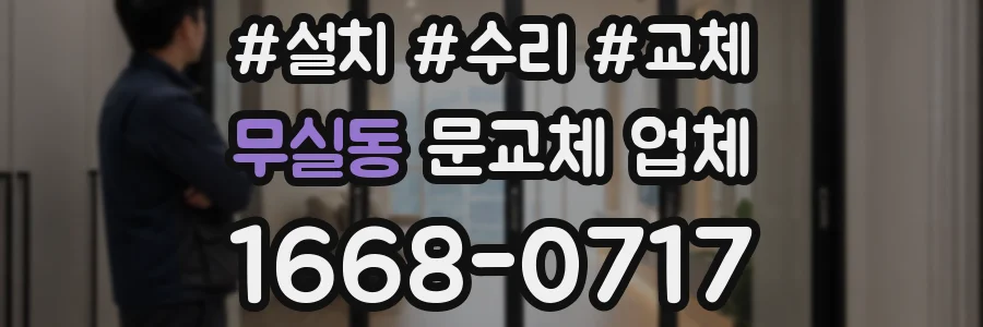 무실동 문교체 업체