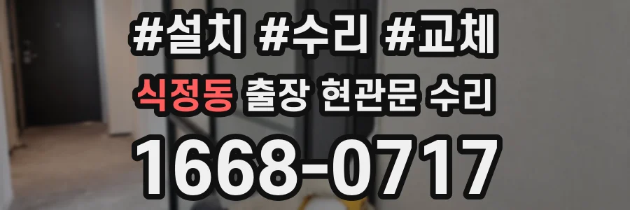 식정동 출장 현관문 수리