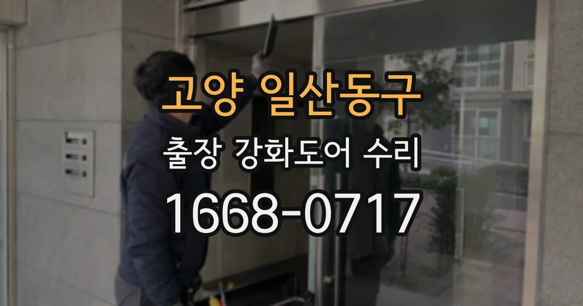 고양 일산동구 출장 강화도어 수리