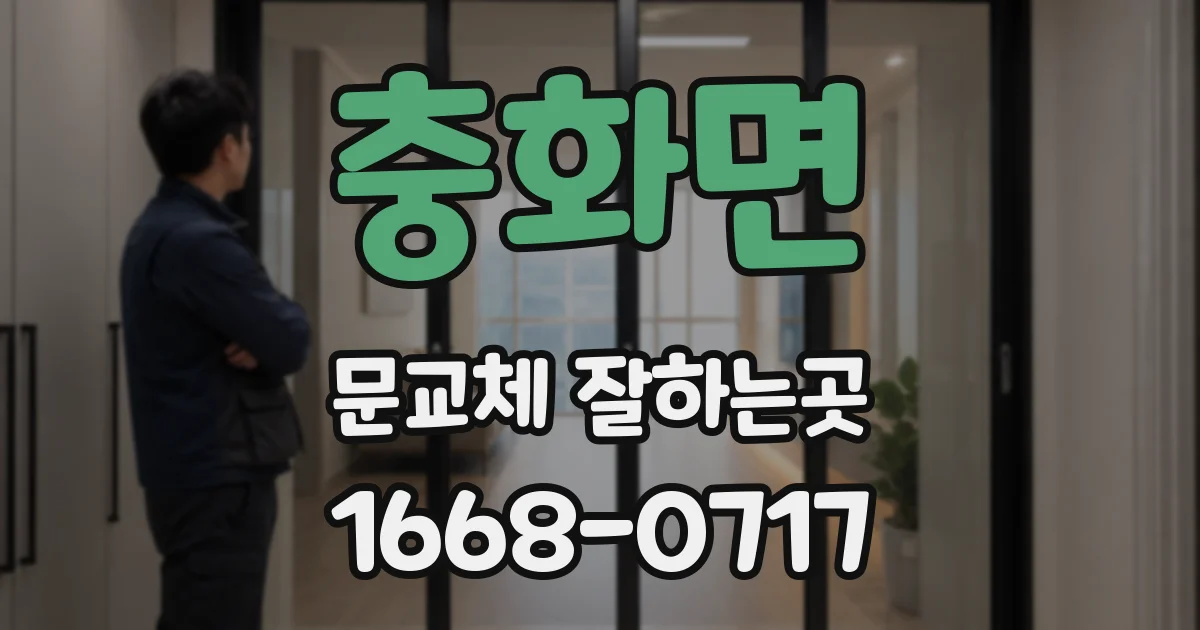 충화면 문교체 잘하는곳