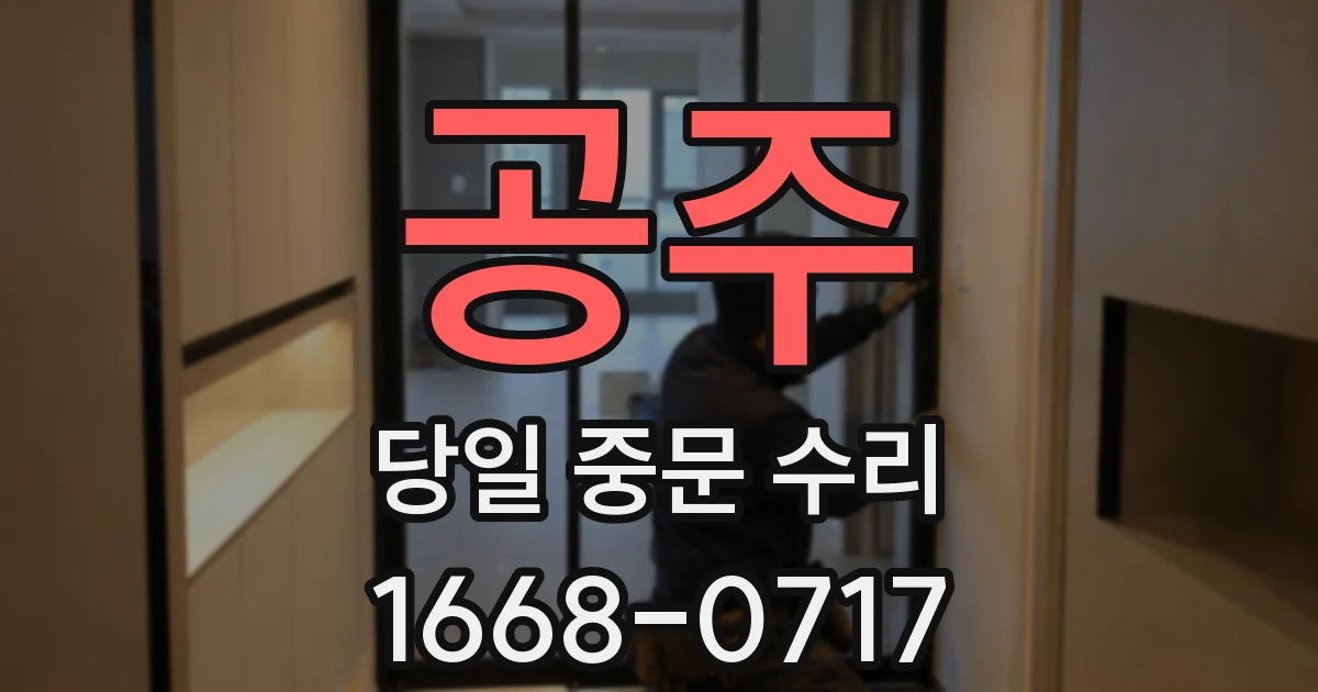 공주 당일 중문 수리