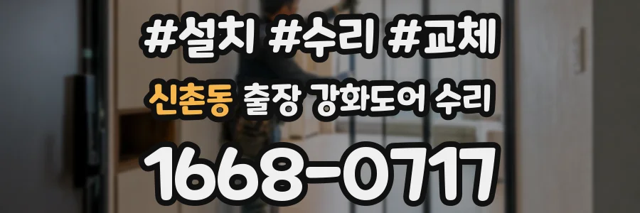 신촌동 출장 강화도어 수리