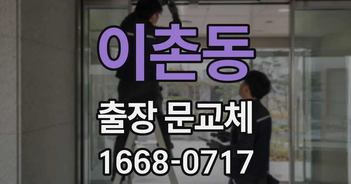 이촌동 출장 문교체