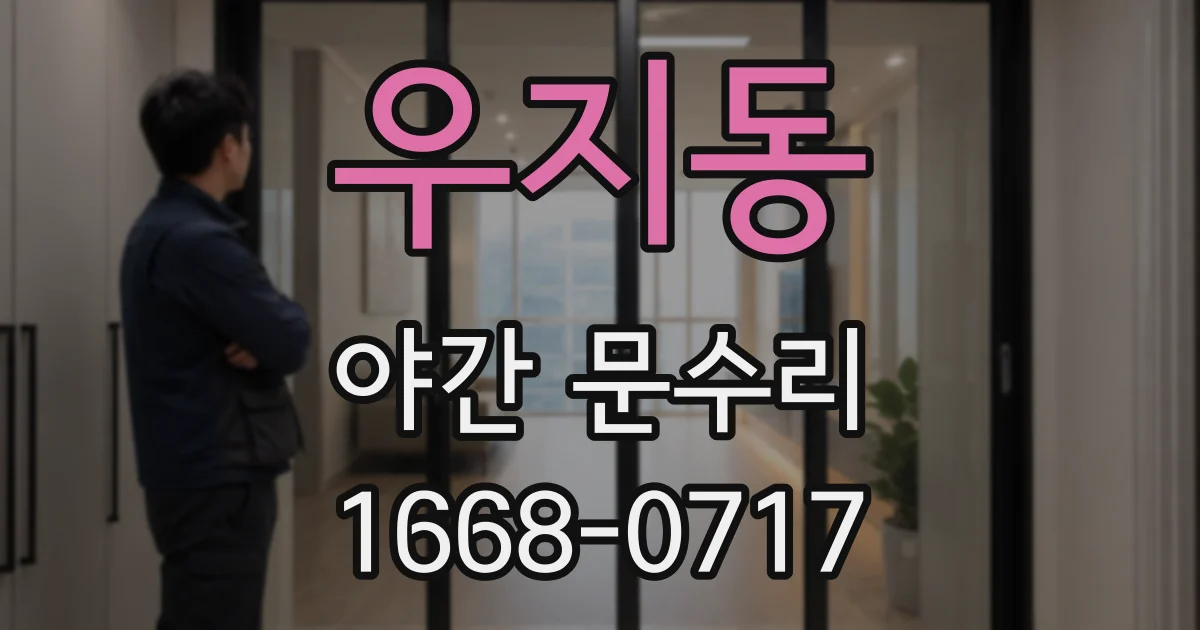 우지동 야간 문수리