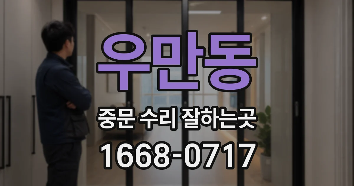 우만동 중문 수리 잘하는곳