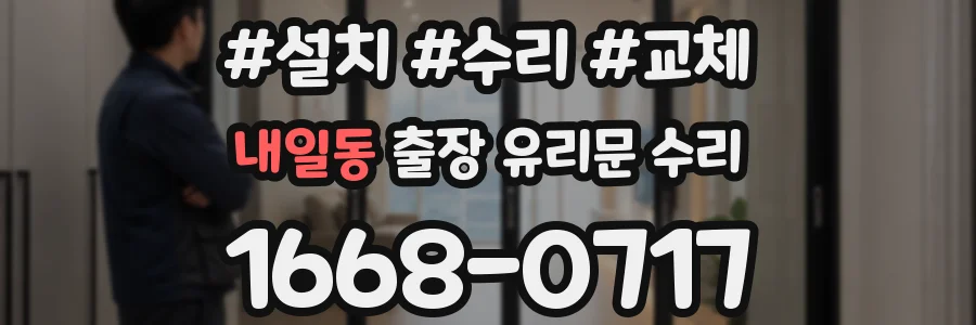 내일동 출장 유리문 수리