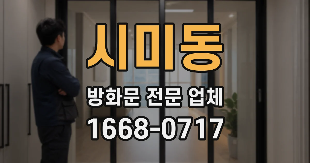 시미동 방화문 전문 업체