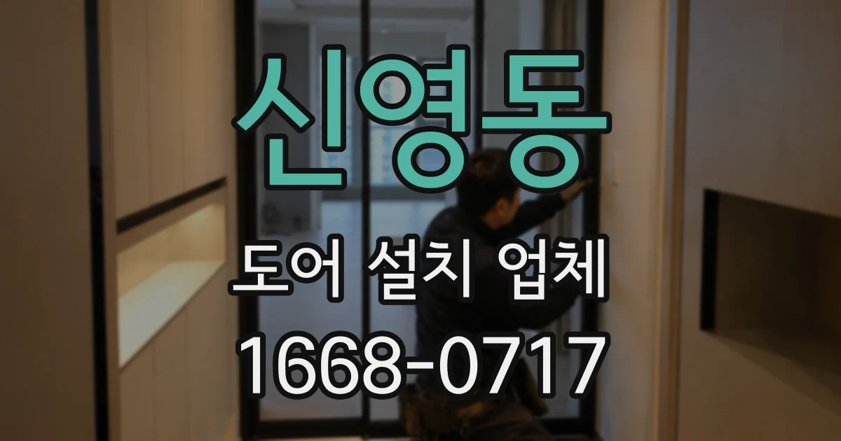 신영동 도어 설치 업체