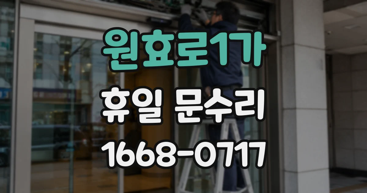 원효로1가 휴일 문수리