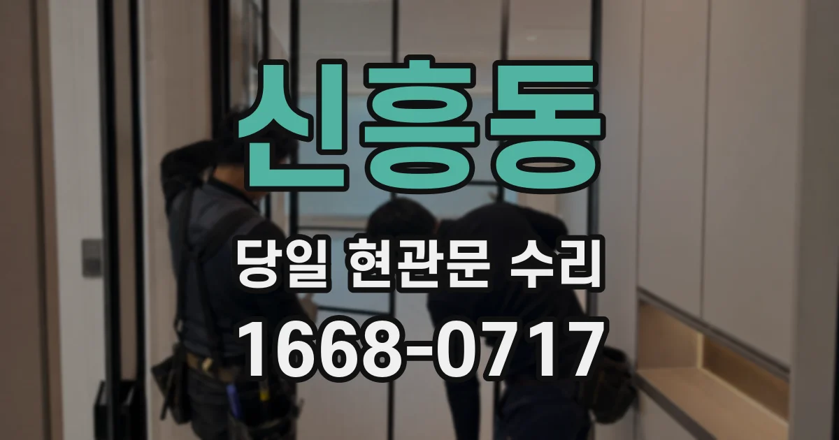 신흥동 당일 현관문 수리