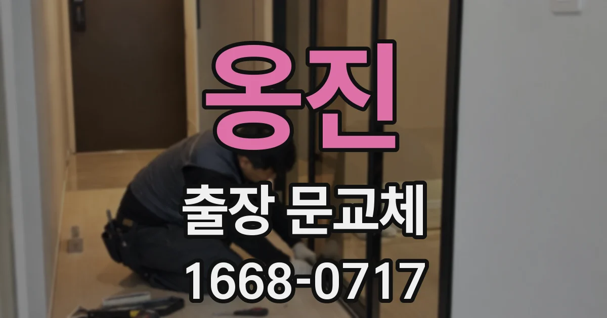 옹진 출장 문교체