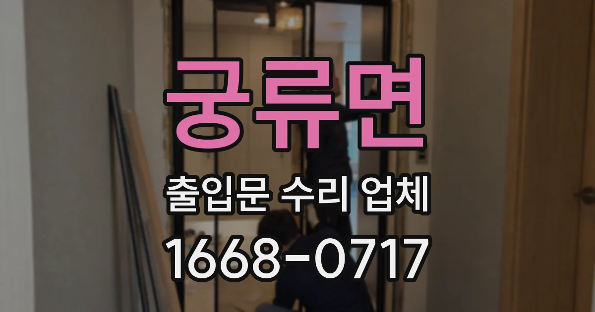 궁류면 출입문 수리 업체