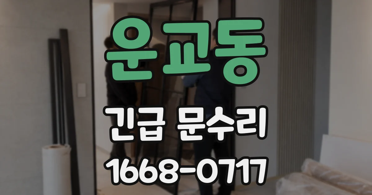 운교동 긴급 문수리