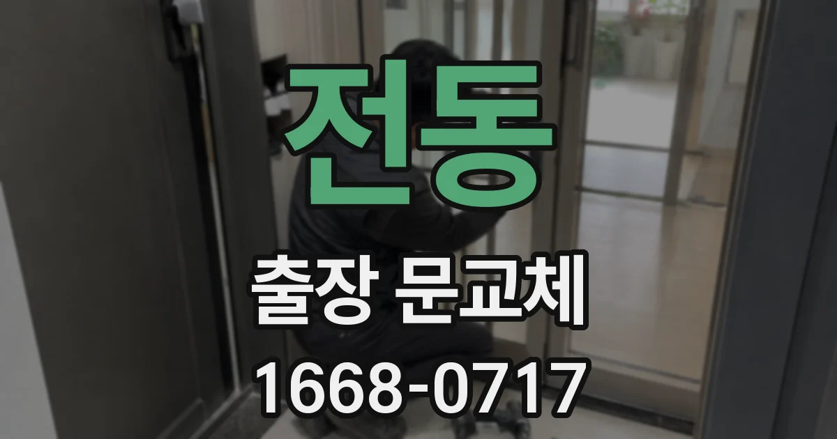 전동 출장 문교체