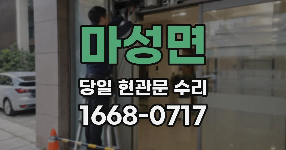 마성면 당일 현관문 수리