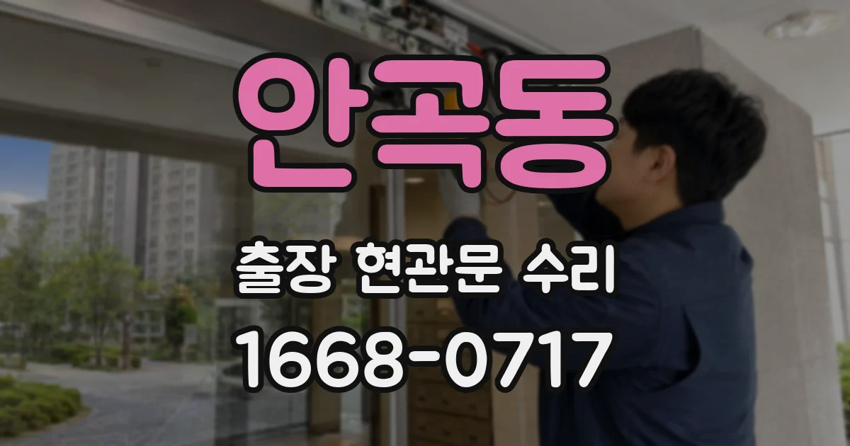 안곡동 출장 현관문 수리