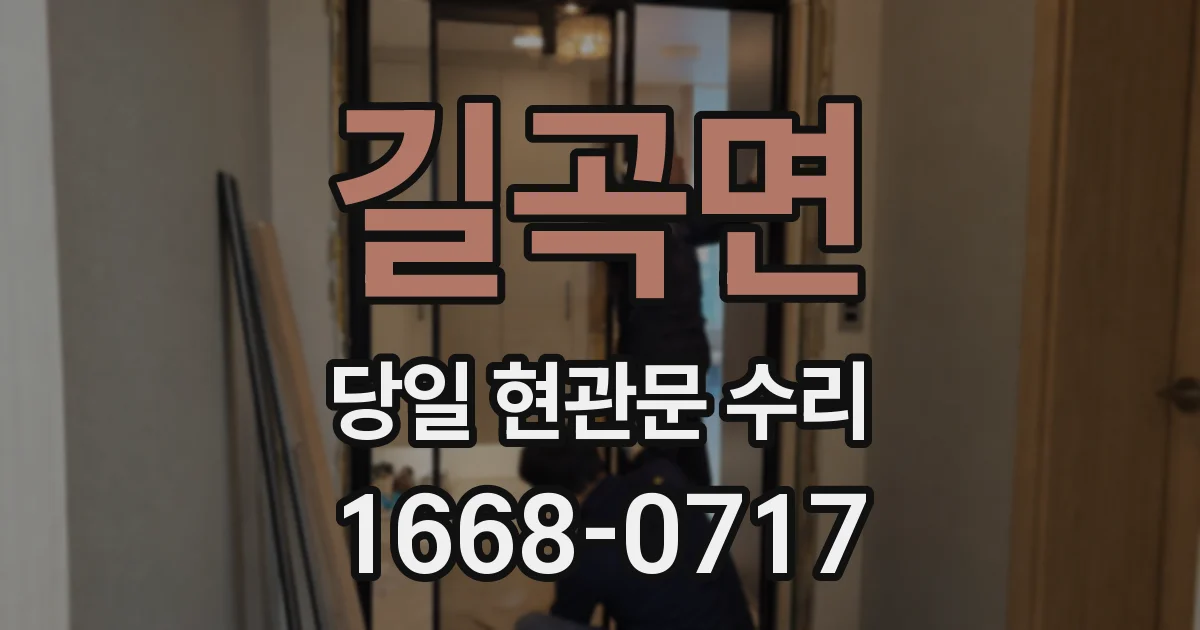 길곡면 당일 현관문 수리