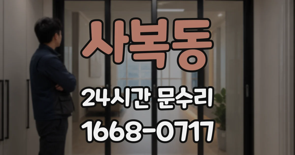 사복동 24시간 문수리