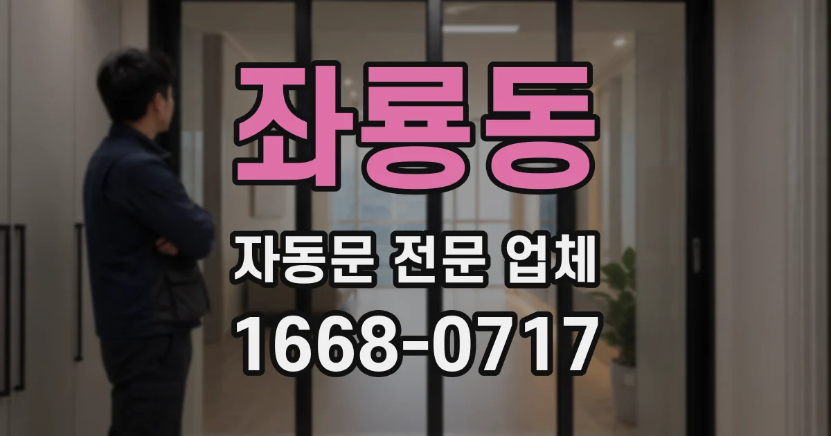 좌룡동 자동문 전문 업체
