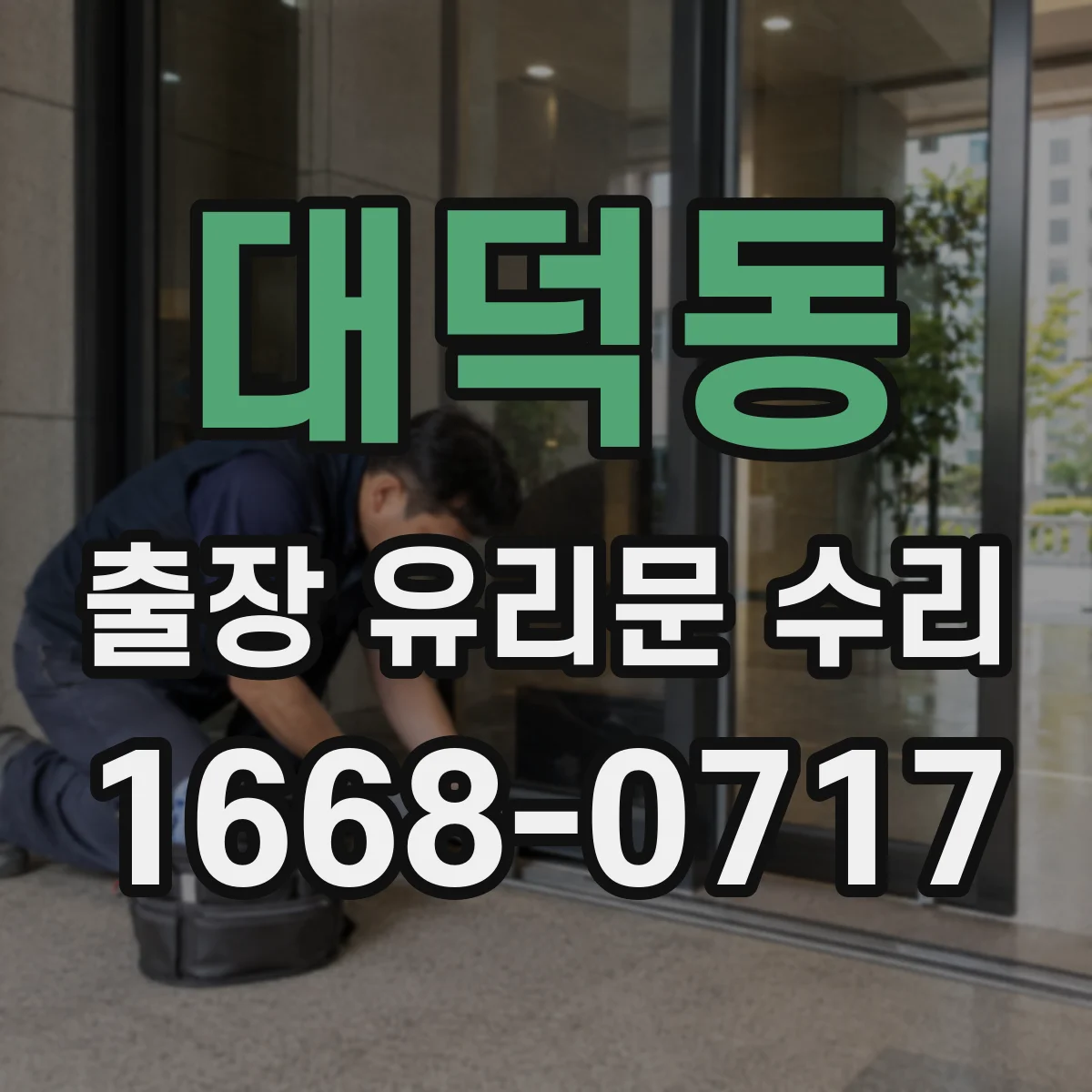 대덕동 출장 유리문 수리