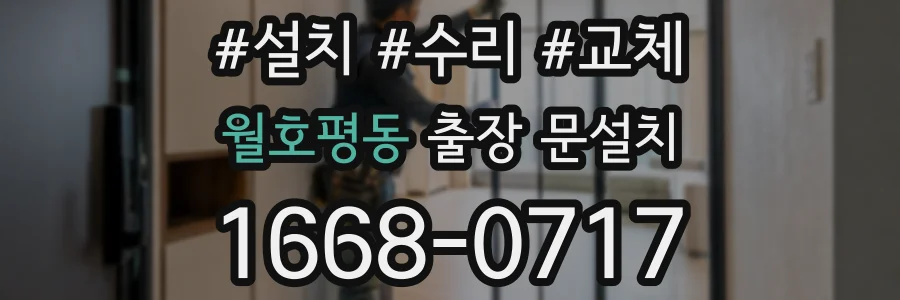 월호평동 출장 문설치