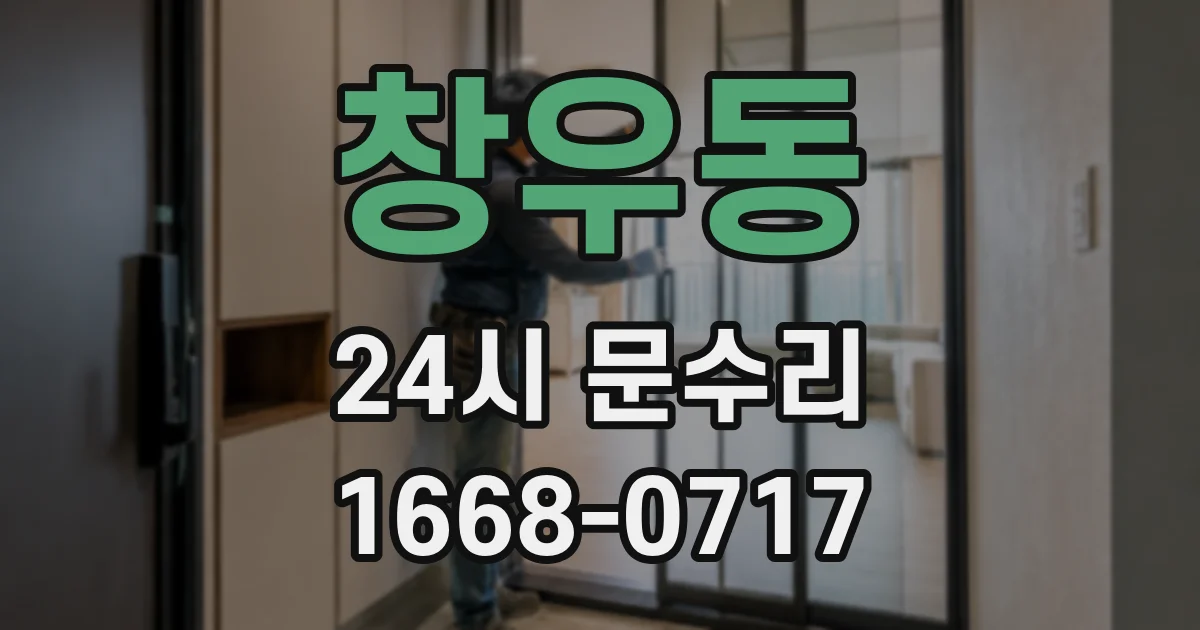 창우동 24시 문수리
