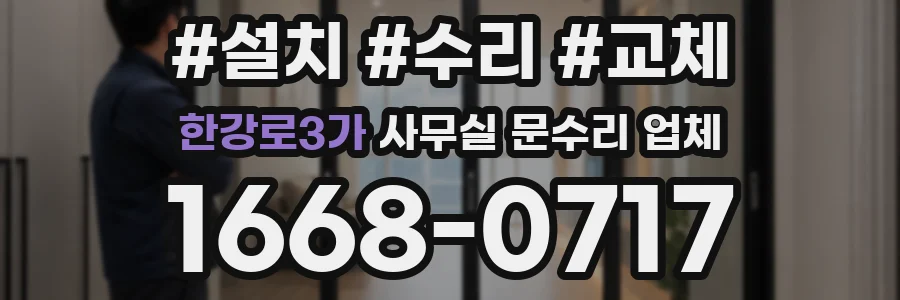 한강로3가 사무실 문수리 업체