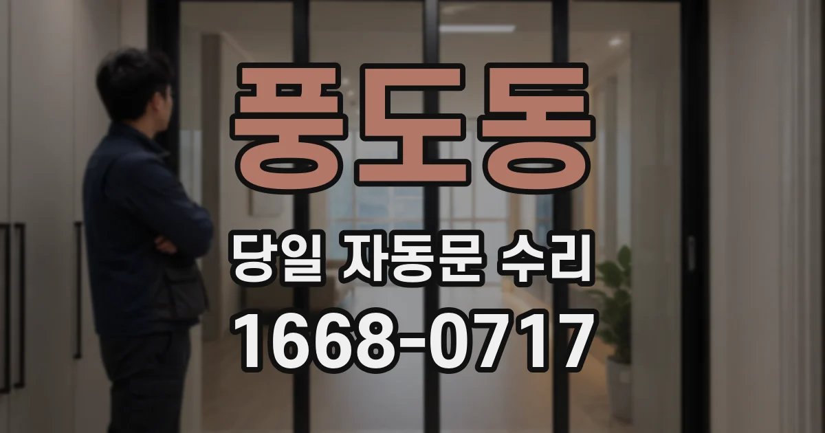 풍도동 당일 자동문 수리