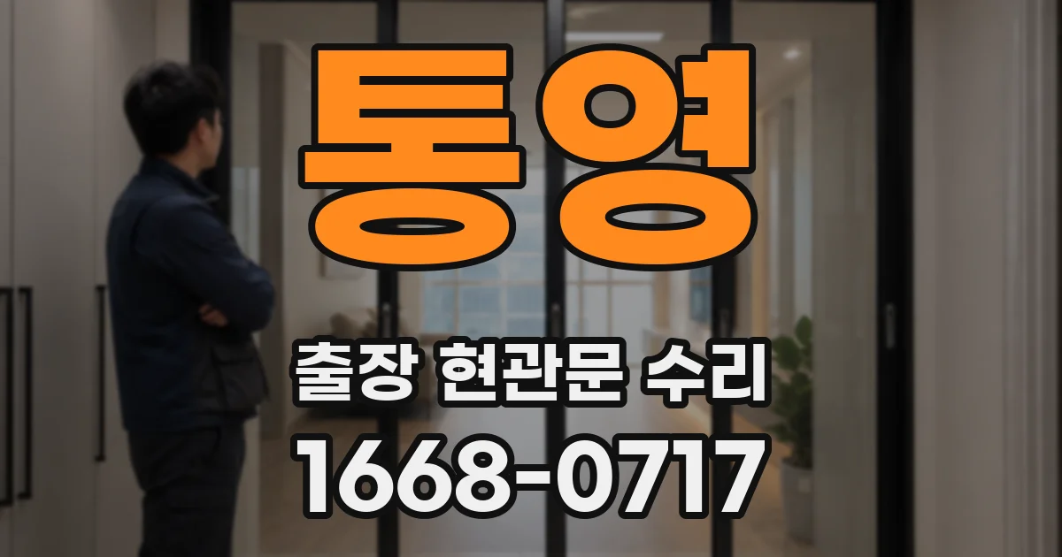 통영 출장 현관문 수리