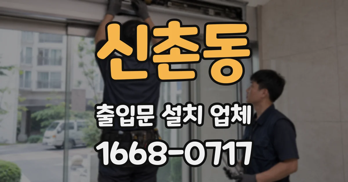 신촌동 출입문 설치 업체