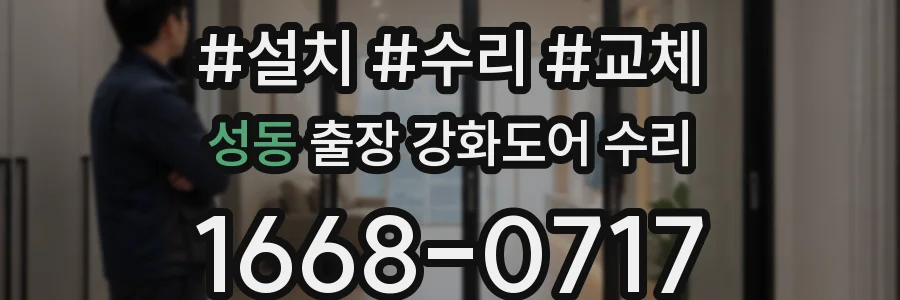 성동 출장 강화도어 수리