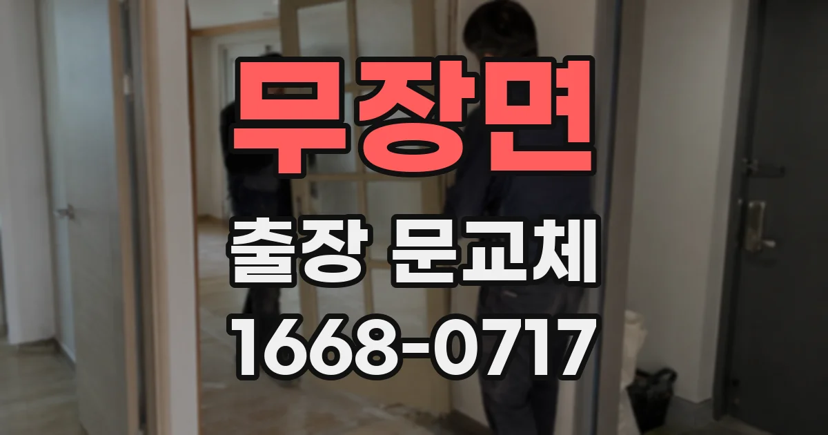 무장면 출장 문교체
