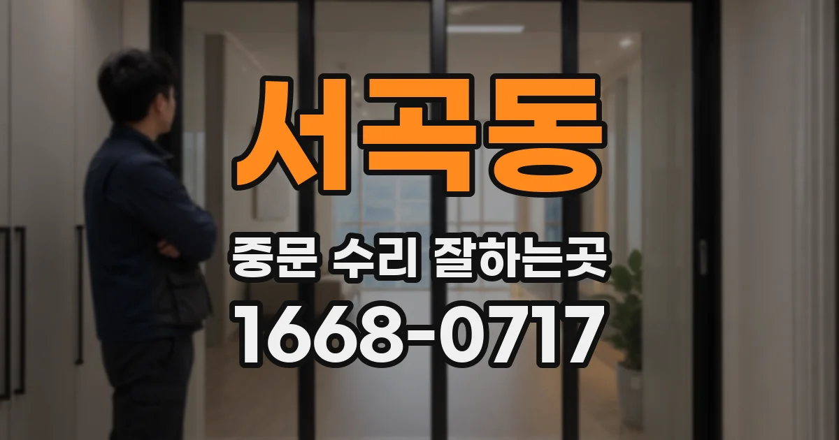서곡동 중문 수리 잘하는곳