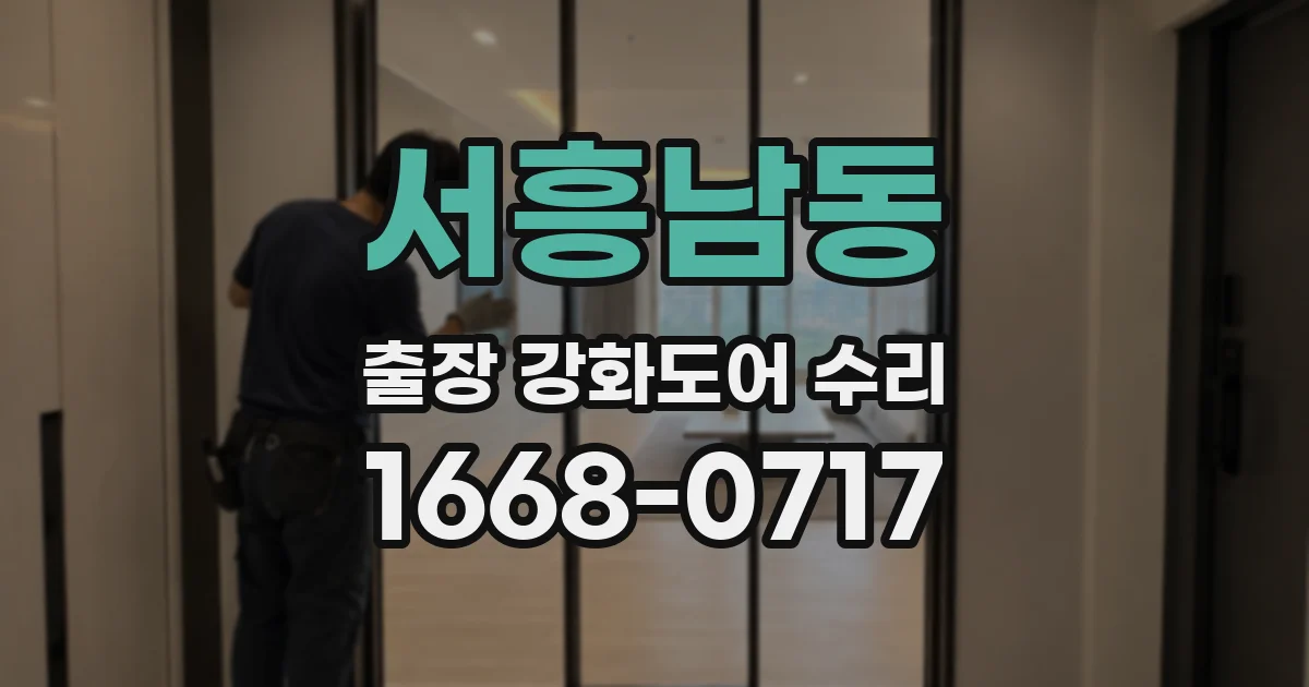 서흥남동 출장 강화도어 수리