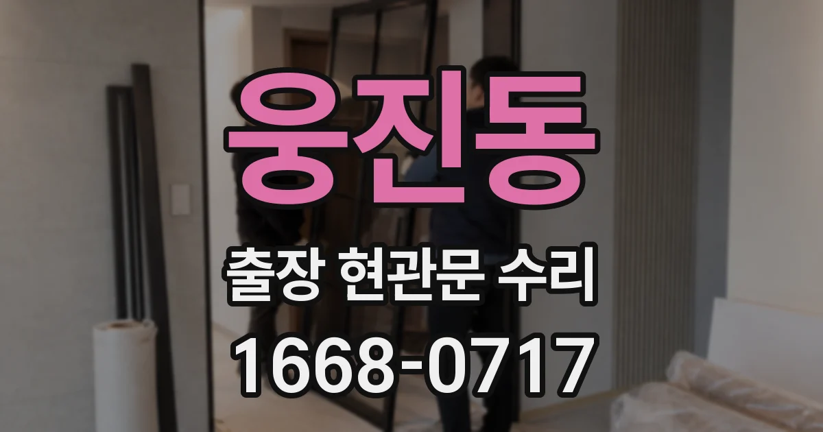 웅진동 출장 현관문 수리