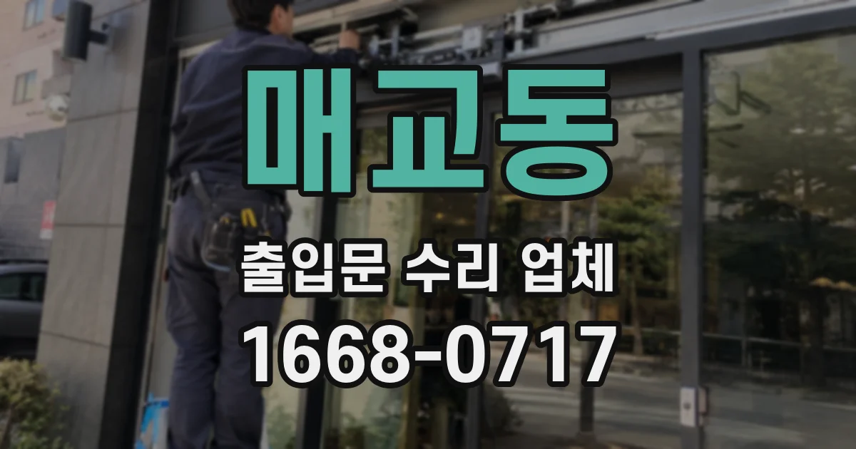 매교동 출입문 수리 업체