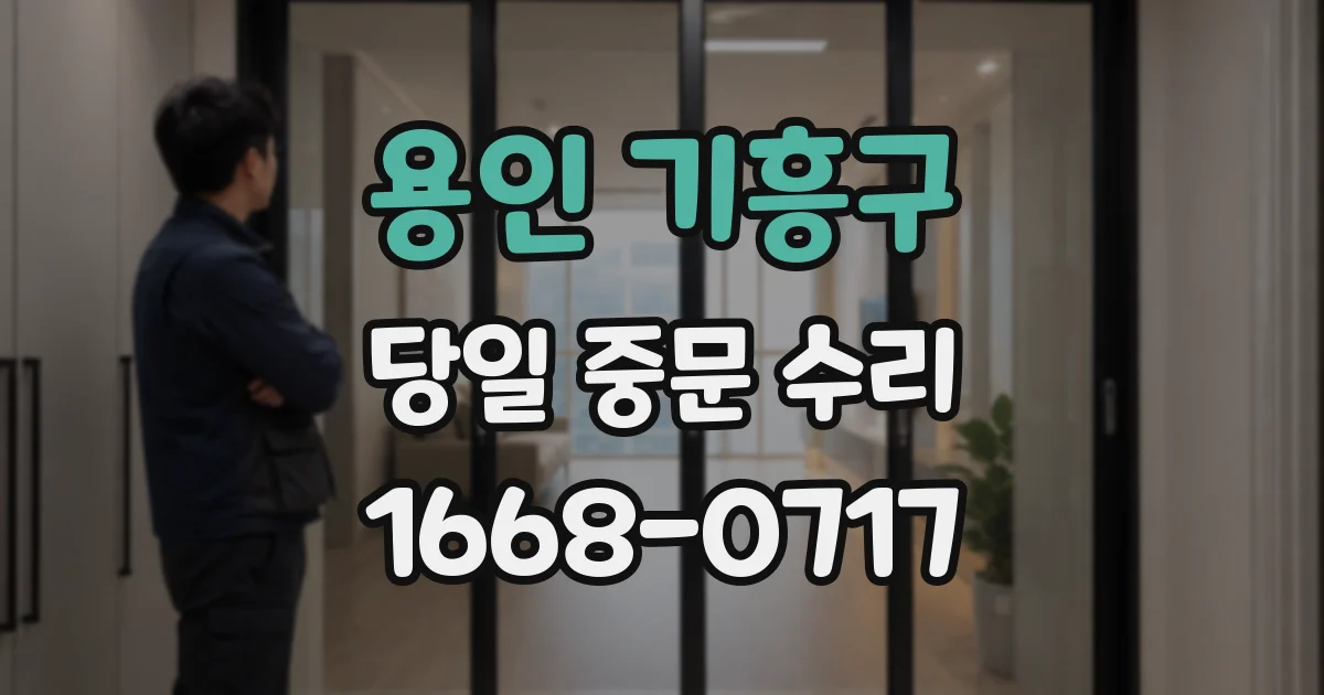 용인 기흥구 당일 중문 수리