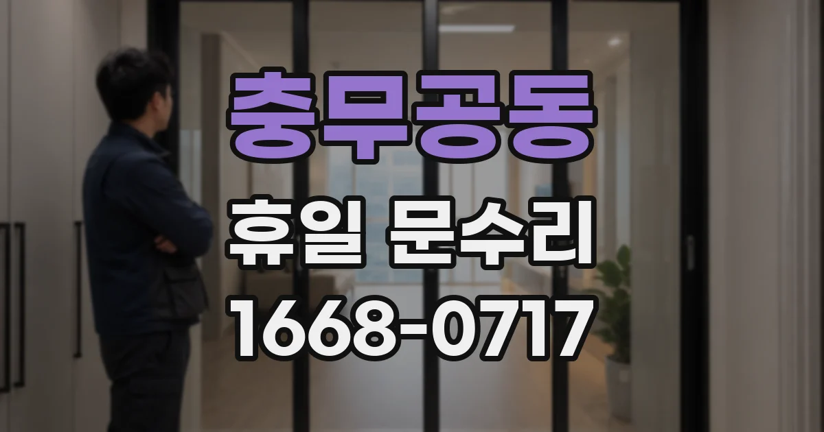 충무공동 휴일 문수리