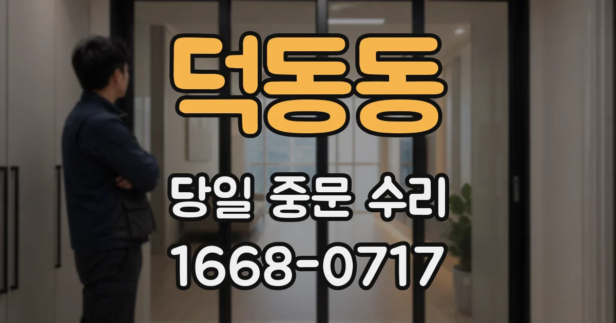 덕동동 당일 중문 수리